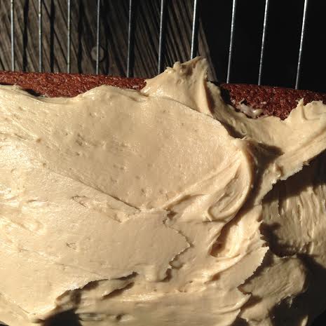 honey cake with brown sugar and cream cheese&nbsp;buttercream